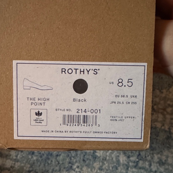 Rothy's Black High Point 8.5 - Picture 4 of 4